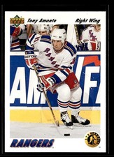 1991-92 Upper Deck - #450 Tony Amonte RC - New York Rangers