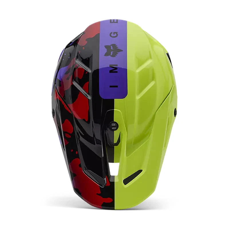 *ENVÍO GRATUITO* CASCO FOX RACING V3 ACELERADOR AMARILLO FLUO - ELIGE TU TALLA Foto 4 de 4