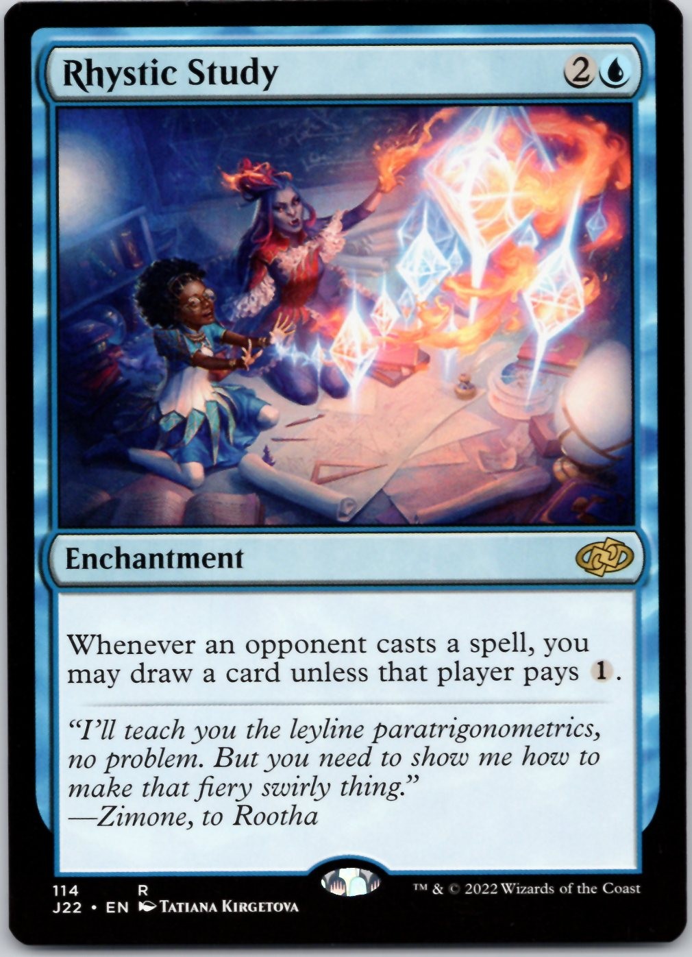 Rhystic Study 114 Jumpstart 2022 NM MTG