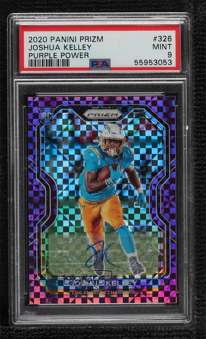 Joshua Kelley Panini Prizm #326 Autograph-Purple Power