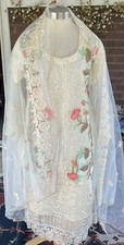 Sale!!!NWT Embroidery Soft Net Shalwar  kameez Party Wear Dress Large Size
