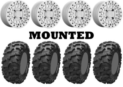 Kit 4 Blackwater Evolution 28x9-14/28x10-14 on Parker Beadlock Silver Nar VIK