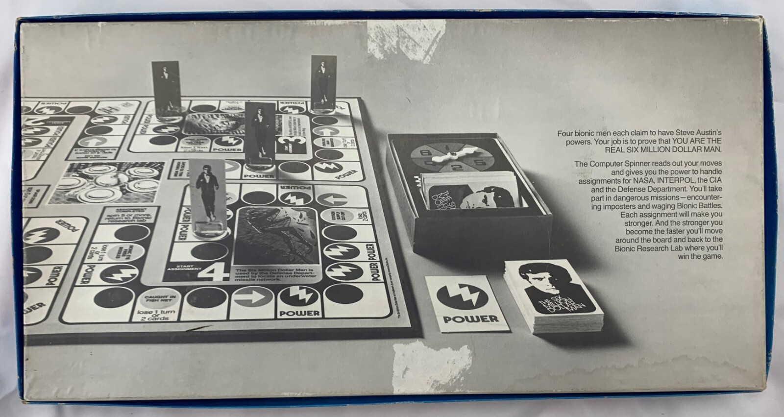 1975 The 6 Six Million Dollar Man Board Game Parker Brothers Complete Good Cond
