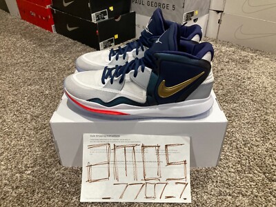 Nike Kyrie 8 Infinity Nike By You Olympic Gold DN4116-991 Size 12 NO LID ONE OFF