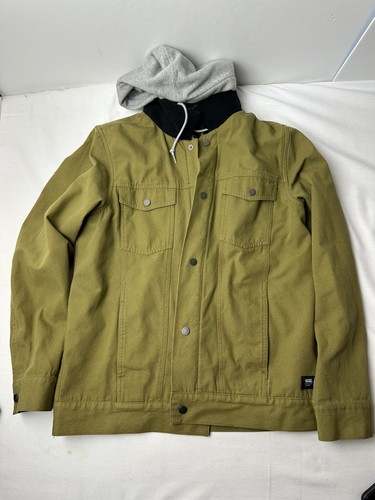 Vans Hooded Barlow Jacket Coat Medium Full Zip