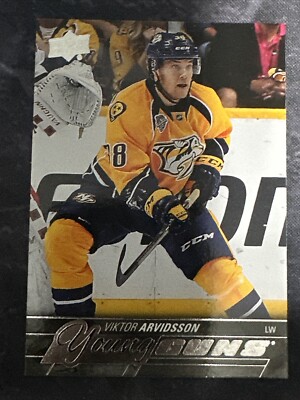 2015-16 Upper Deck Young Guns 222 Viktor Arvidsson Nashville Predators