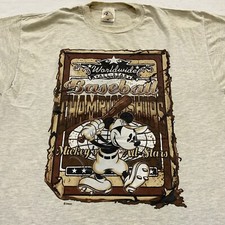 vintage 90s MICKEY MOUSE ALL-STAR BASEBALL WALT DISNEY T-Shirt XL soft