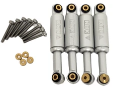 NHX RC Aluminum Shocks with Built-in Shock Spring Set (4pcs) Silver : SCX24