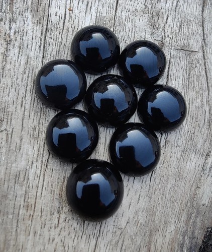 Natural Black Onyx round shape calibrated loose gemstone 3mm-20mm - Picture 7 of 11