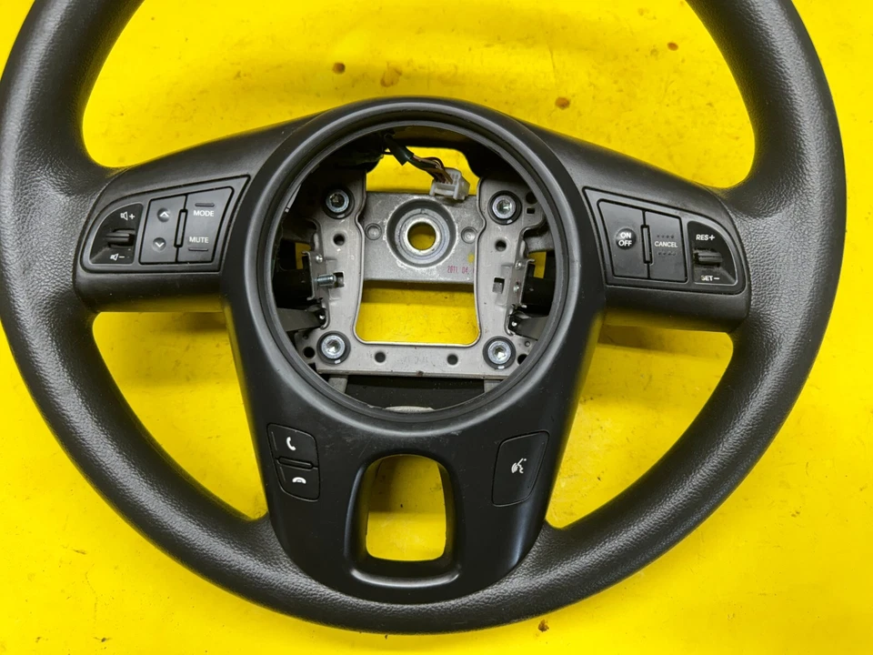 2011-2013 KIA FORTE DRIVER STEERING WHEEL W/CRUISE CONTROL SWITCH OEM I BLACK - Image 2 of 4