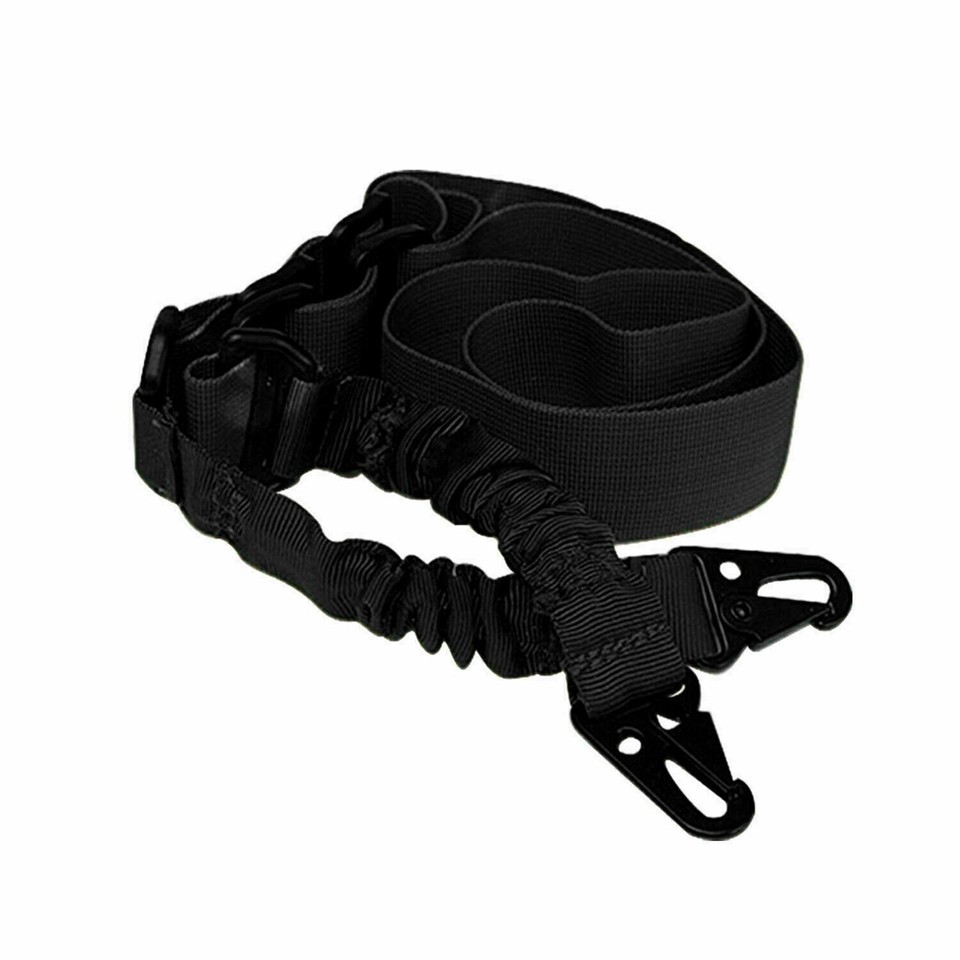 Gun Rope Part 2-Point Nylon Tactical Gun Rope Rifle Sling Strap Adjustable Black ...