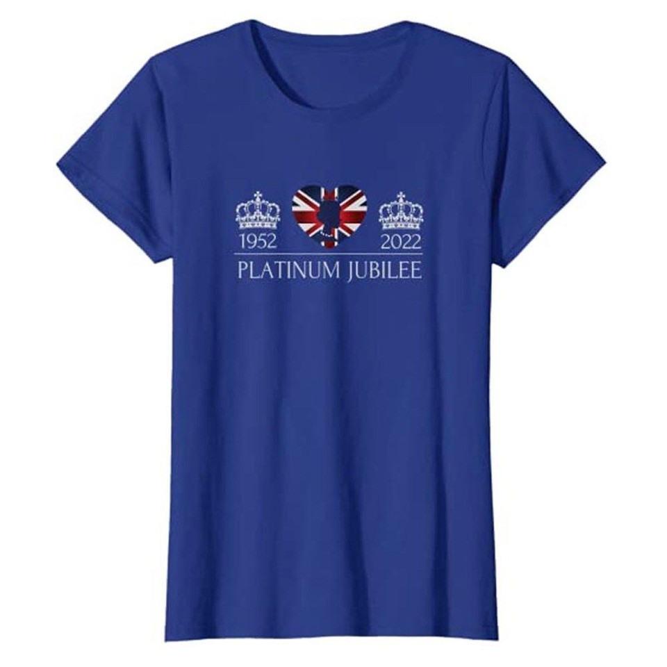 Unisex Top UK Platinum Jubilee TShirt Crown Union Jack Queen 2022 eBay