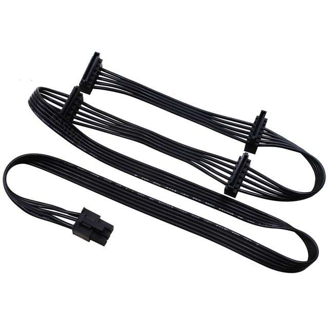 GPU 6Pin to 4 SATA Modular Power Cable for Corsair RM1000x RM750X