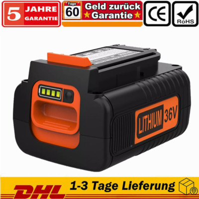 36V Li-Ion Akku LBXR36 4,0Ah Für Black & Decker LBX2040 BL20362 LHT2436 LSW36