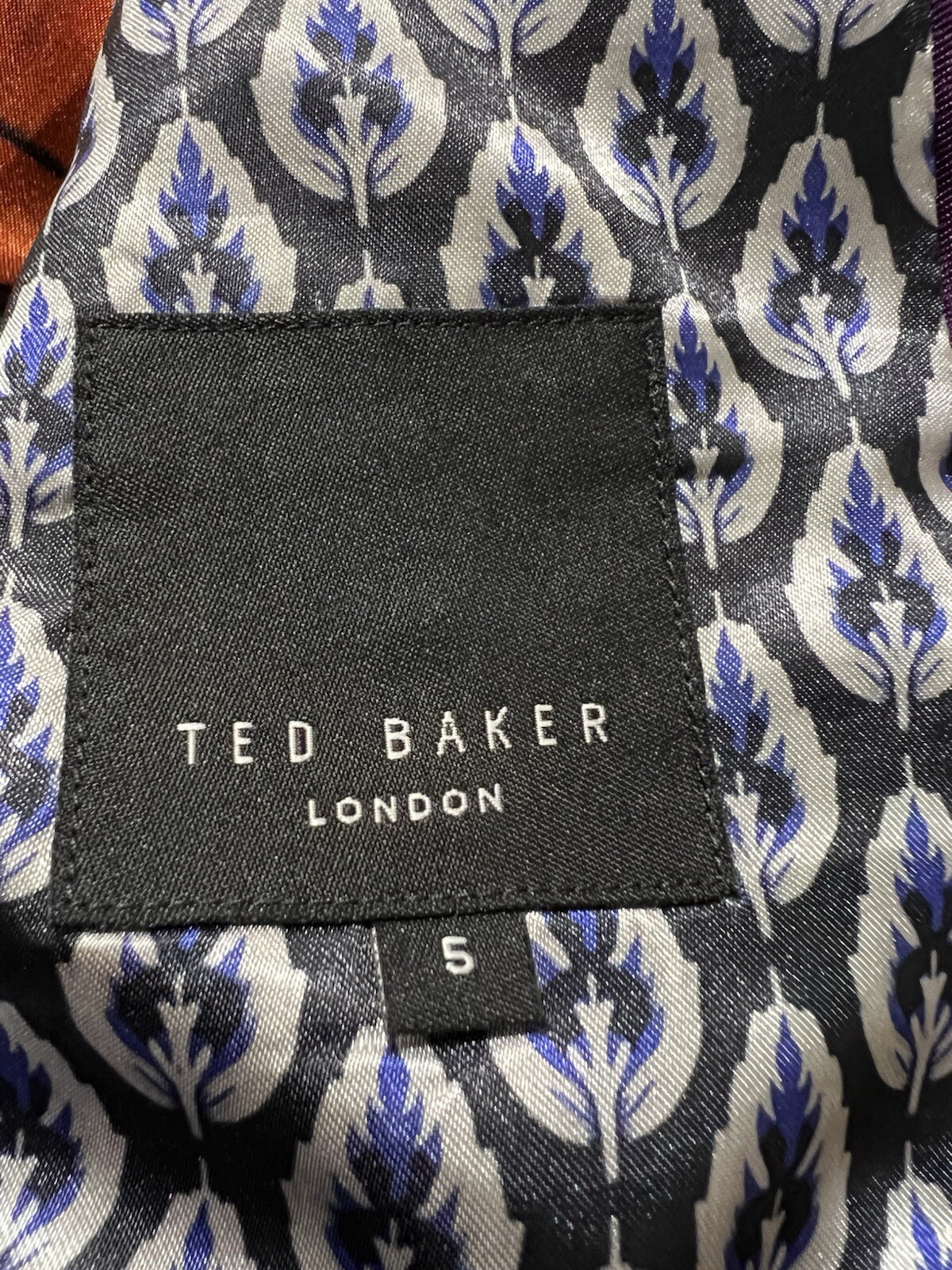 Ted Baker Polyester Blend Blazer Jacket Dark Gray… - image 7