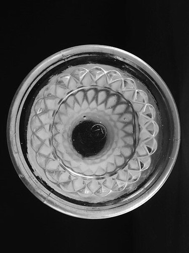 Northwood Glass White Opalescent Diamond Point 10" Vase - Picture 3 of 3