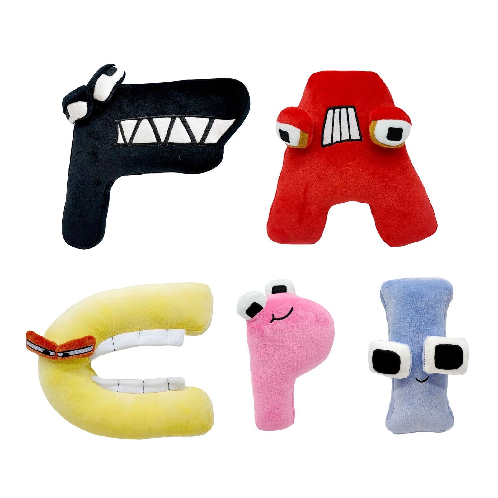 4pcs/set pack Alphabet Lore Plush Toy Game Alphabet Lore But Are Stuffed  Plushie Doll Anime Color Soft Baby Hug Pillow Kid Gift