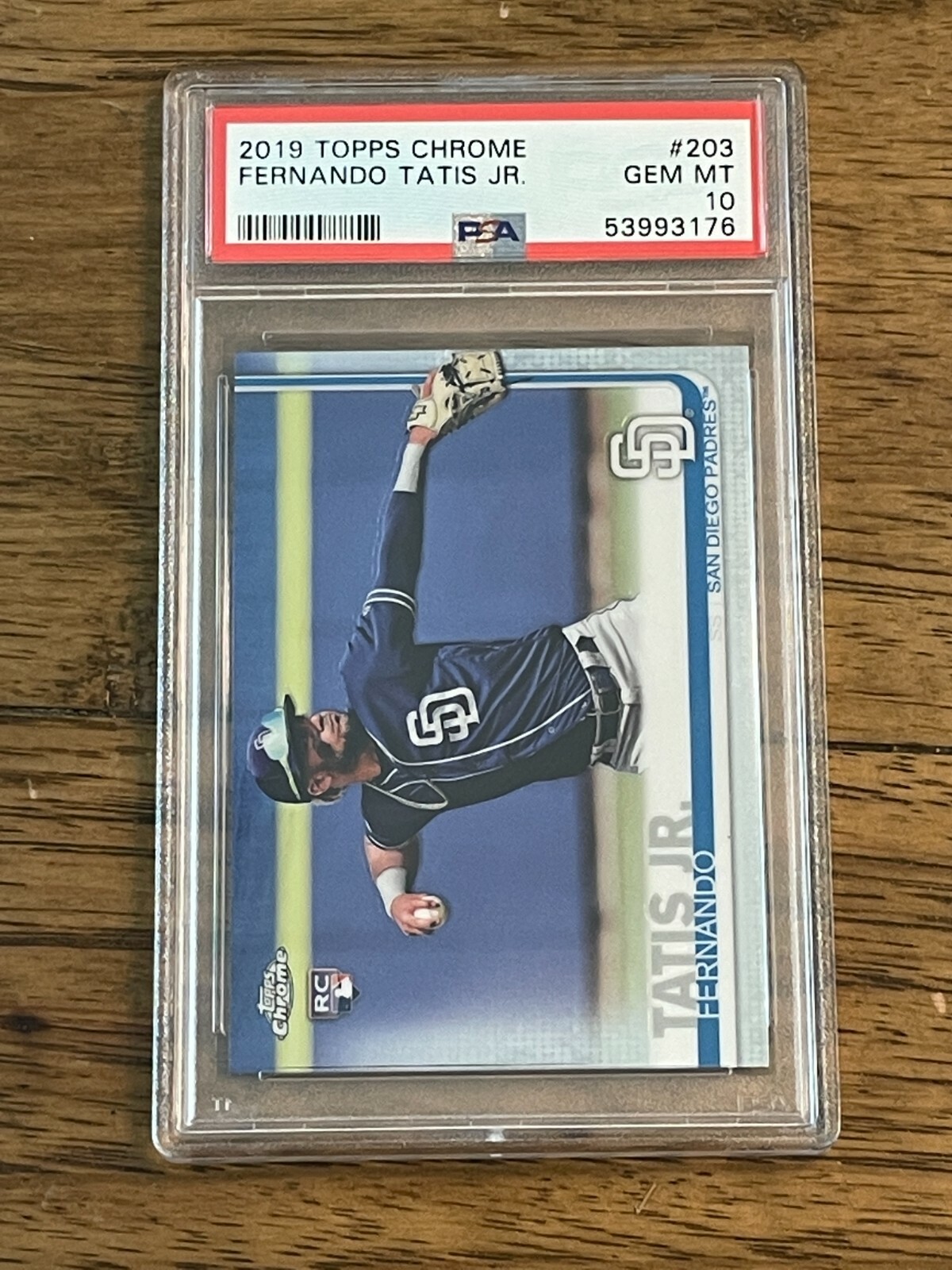 2019 Topps Chrome FERNANDO TATIS JR 203 RC ROOKIE PSA 10 GEM MINT FREE SHIPPING!