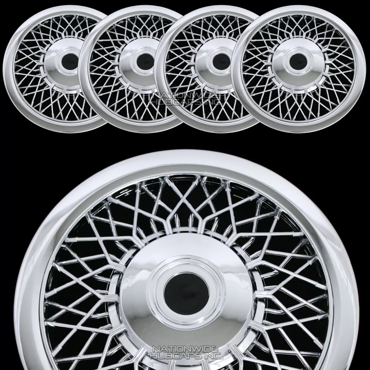 14 inch wire spoke hubcaps online
