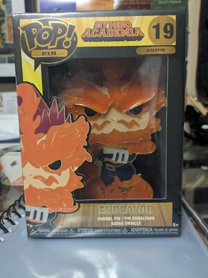 Endeavor My Hero Academia Funko Pop Enamel Pin #19 - Sealed In Box