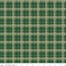 Only You Smokey Bear Plaid Forest Cotton Fabric
