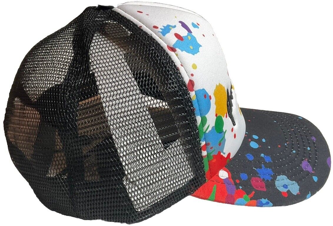 Privilege Society Paint Splash Trucker Snap Back Adjustable Mesh Back Hat