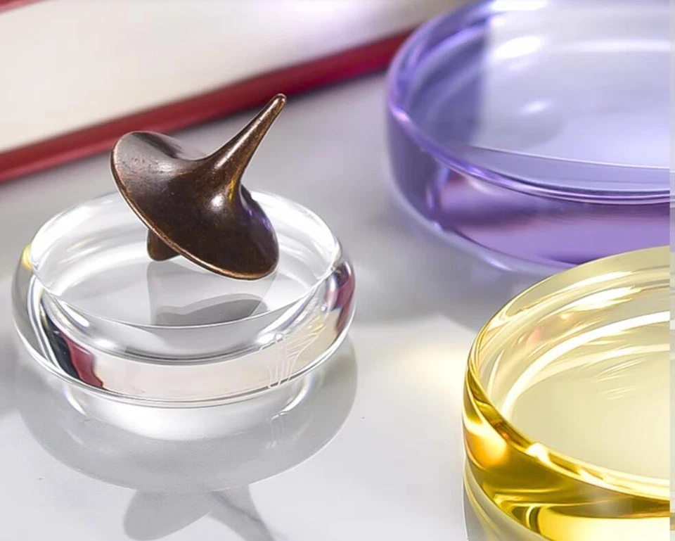 Base de lente profesional de vidrio cristal K9 para pipata tamaño hecho con precisión Foto 2 de 4