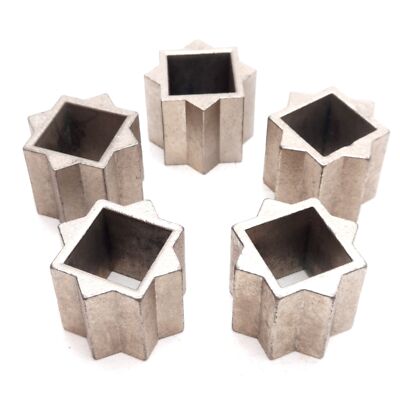 Lot of 5 Star Drive Adapter Sleeve, 17mm Inside, 22mm Outside, 24mm Long