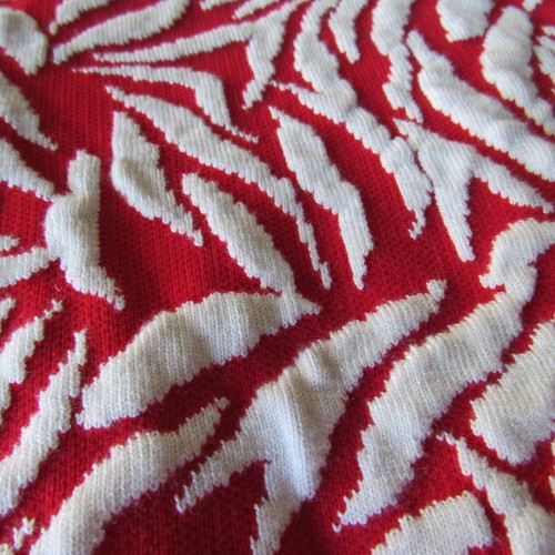 Women’s 1X Boxy Red White Sweater Texture Chunky Knit Crewneck New HARPER & LIV - Picture 2 of 11