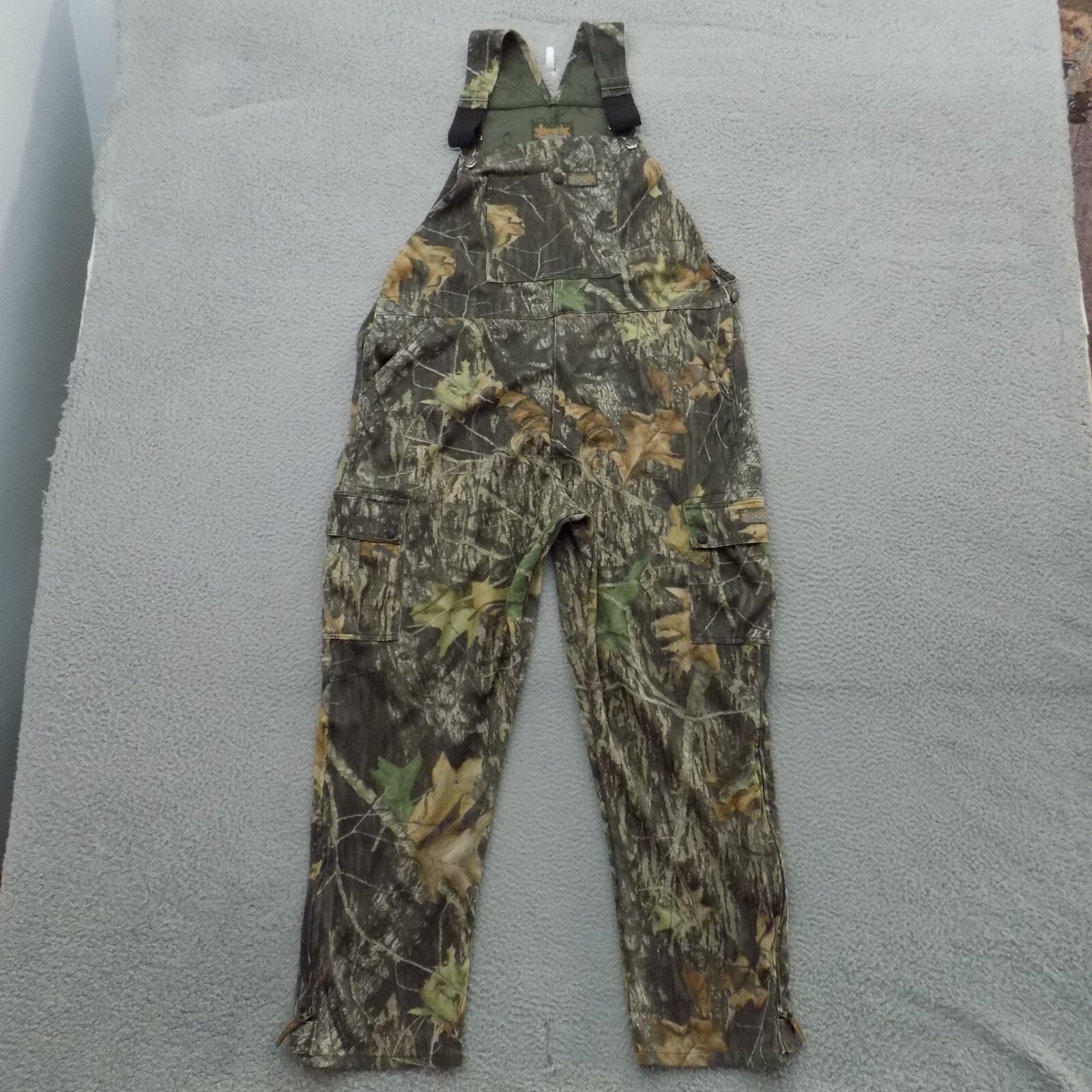 Scent Lok Overalls Mens Extra Large Mossy Oak Camo Bib Hunting Cargo