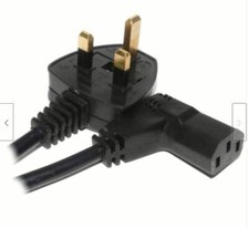 5m Angled Long Mains Power Lead Cable For Samsung LCD TV