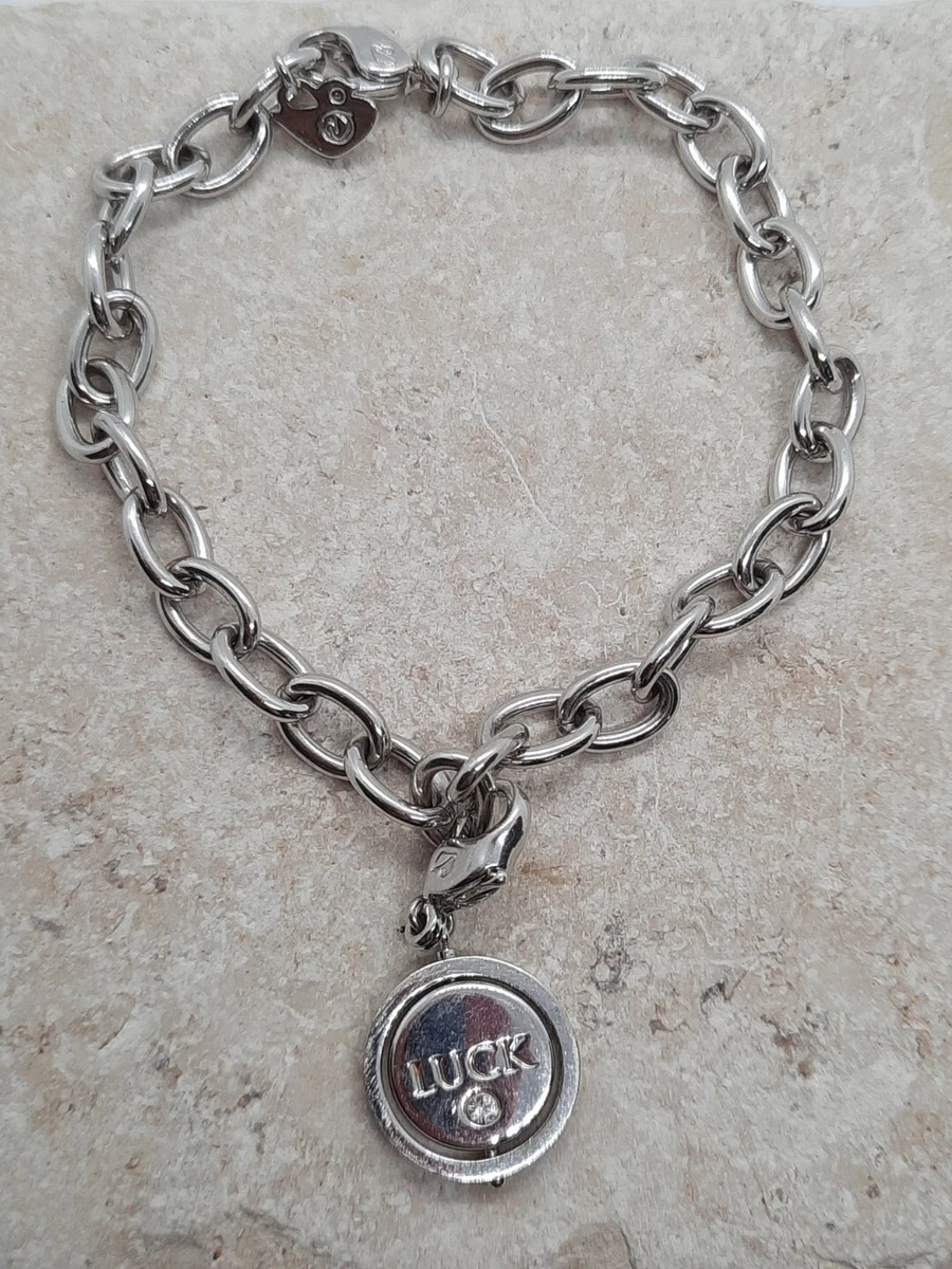 Swarovski Silver Chain Good Luck Charm Bracelet
