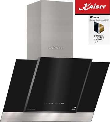 Kaiser ECO Line Dunstabzugshaube 60 cm Kopffrei Schräg Wandesse Edelstahl Glas