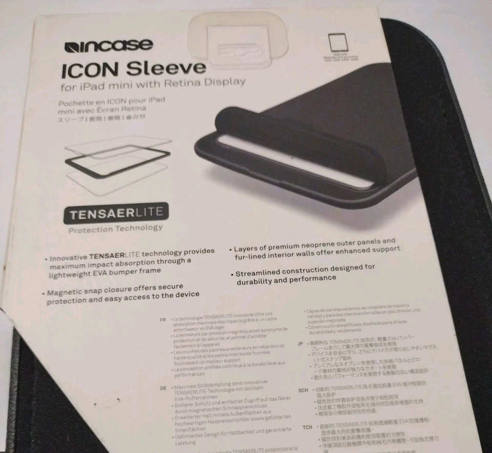 Incase ICON Sleeve with Tensaerlite for iPad mini 1 2 3 4 and 7.9" Devices Black - Image 3 of 3