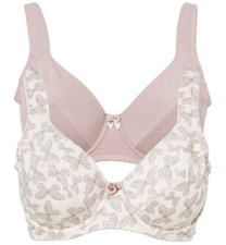 BH 2er Set Baumwolle  1 x creme gemustert (Sc...