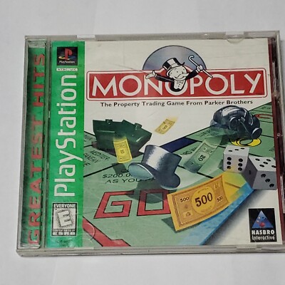 Monopoly Greatest Hits - Sony PlayStation 1, 1998 - Tested - Complete CIB 
