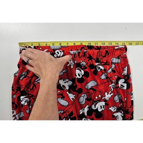 Mickey mouse kid juniors velour mickey mouse pajama pants joggers L (12-14) EUC# - Picture 4 of 6