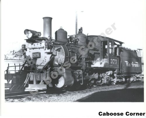 D&RGW #375 C-25 probably in Durango? B&W Photo (L1016)  - Picture 1 of 1