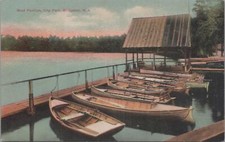 Postcard Boat Pavilion City Park Bridgeton NJ 