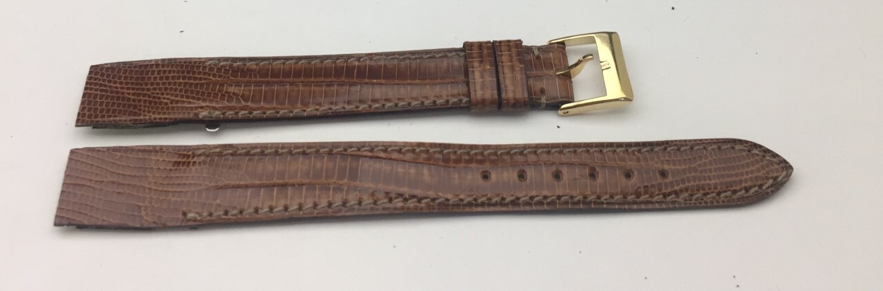 Bracelet lézard Camille Fournet gold 14mm, l'élégance des anses fixes