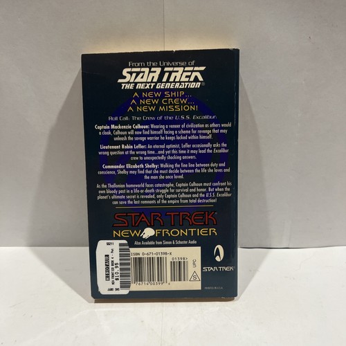 Star Trek New Frontier Book Four Peter David Novel 1997 - Picture 2 of 4