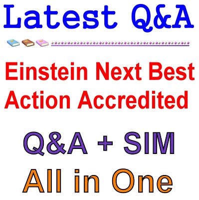 Salesforce Zertifiziert Einstein Next Beste Aktion Zertifiziert Pro Exam Q&a
