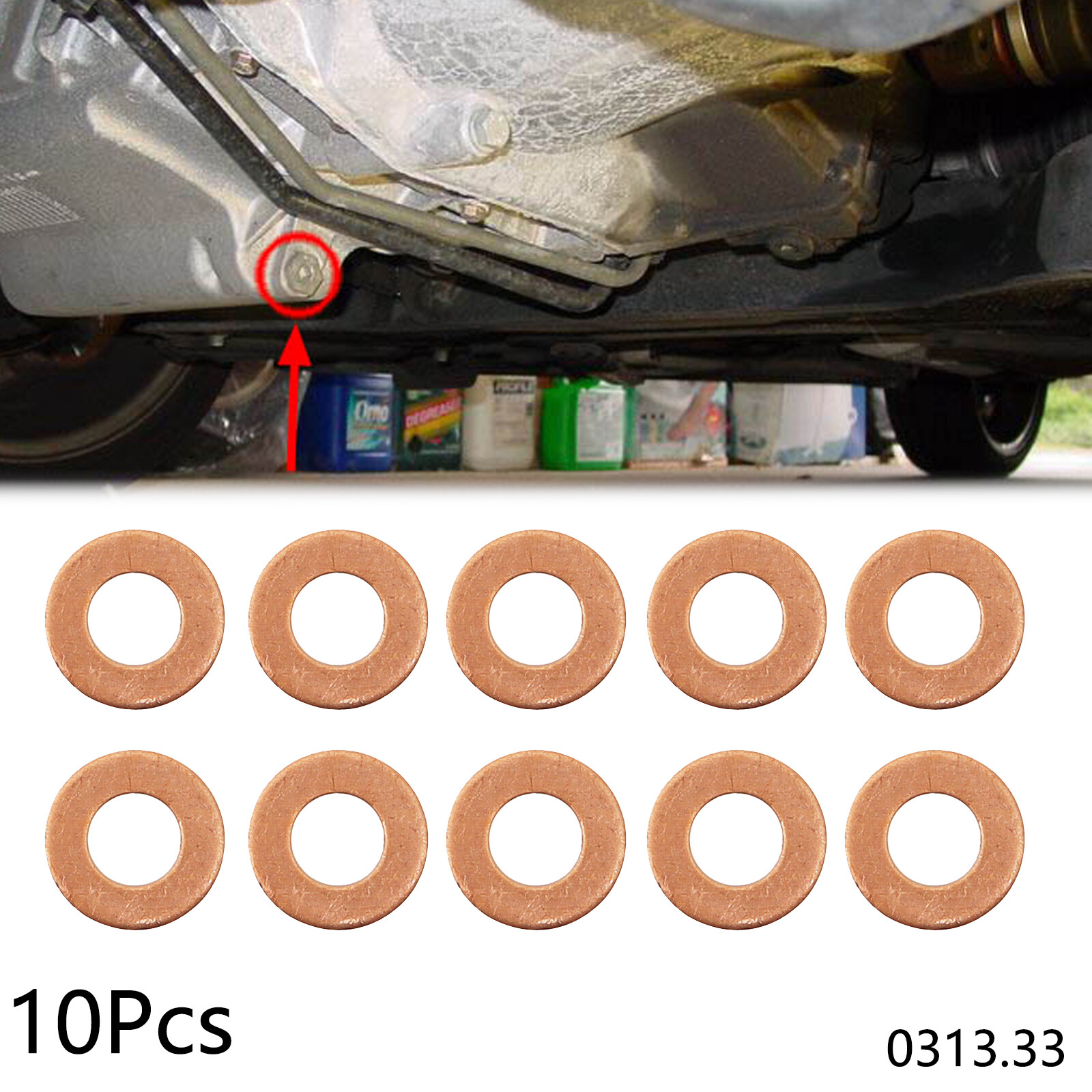 Sump Plug Washers Ring / Seal Oil Drain For Peugeot 407 Citroen C3 C5