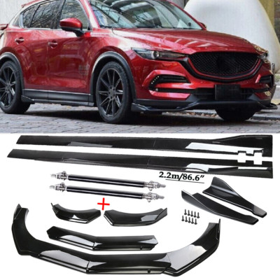 Front Bumper Lip Spoiler Chin Splitter Bod Kit Glossy For Mazda CX3 CX-30 N