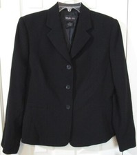NWT Style  Co. Elegant Black Minidot Blazer, Lined, Misses 10