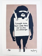 Banksy Original Vintage Art Print Lithograph Signed Limited COA