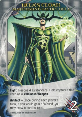 HELA GODDESS OF DEATH UD Marvel Legendary ASGARD MASTERMIND TACTIC HELA'S CLOAK