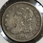 U.S. Bust Half Dime Vf Detail Severe Damage 1831