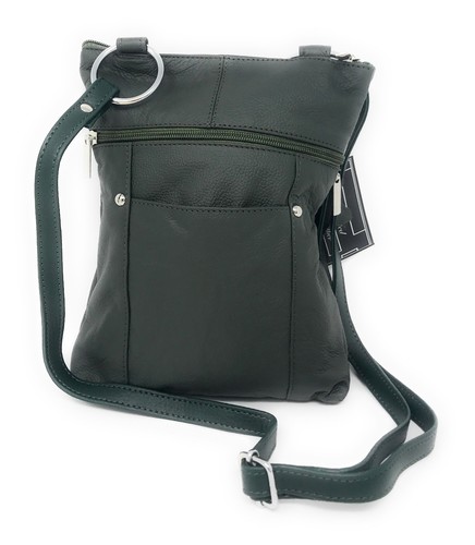Casaba Damen-Kuriertasche aus echtem Leder Umhängetasche Schultertasche Organizer - Bild 17 von 32