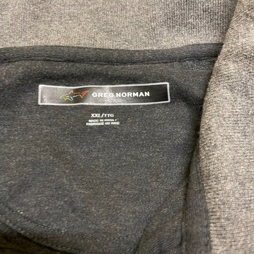 Greg Norman Pullover Shirt Long Sleeve 1/4 Zip Mock Neck size 2XL Gray - Picture 2 of 6